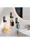 6-Pack Heavy Duty Adhesive Towel/Bathrobe Hooks, Waterproof Stainless Steel, Drill-Free Wall Coating Hooks for Bathrooms & Kitchens (Black) - 5