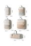 7-piece travel organizer bag set, suitable for storing clothes, shoes, cosmetics, and toiletries, light blue. - 2