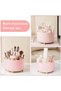 360-Degree Rotating Cream Pen Holder, 5-Slot Stationary Desk Organizer & Non-Slip Pencil Storage Pot for Office - 2