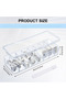 2-Piece Cable Organizer Box Plastic Ties 20 Ties Lid Electronic Storage Box Home Office Desk Organization Accessories Transparent - 2