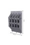 Wall-mounted storage bag, multi-functional door storage, 12 compartments - gray - 2