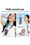 Portable Foldable Handheld Fan, 17.2 x 6 x 5 cm, Rechargeable, Fast Airflow, Compact & Lightweight for Outdoors, Travel, Work, Green - 5