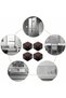 A set of 4 self-adhesive carbon steel furniture riser pads - 50mm high, suitable for beds, sofas, wardrobes - black squares - 3