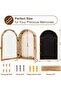 10x15 Inch Photo Frame 3D Pop-Up Display Box 25x41.5 cm with Linen Backing Removable Dividers for Bouquets Medals Brown - 3