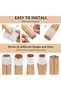 20-pack of chair leg protectors, transparent round, noise reduction, size XS - 3