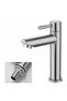 Cold water only bathroom faucet, durable brass chrome-plated basin mixer faucet, handwashing basin faucet, removable aerator valve core for easy...