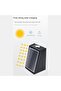 2-Piece LED Waterproof Solar Outdoor Ambient Light, Black Warm White Light, Garden Light for Outdoor Use - 3