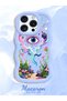 iPhone 16 Pro Max Compatible Colorful Psychedelic Eye Mushroom Illustration Flat Print Case