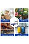 Heavy Duty Collapsible Platform Truck Cart - 2000 lbs Capacity - 48x24in Steel Flatbed - 4" Wheels & 360° Swivel Casters - Push Hand Dolly for Office, Warehouse, Industrial - 5