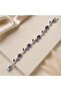 💎   Premium Shiny Purple Stone Leaf Detailed Elegant Women's Bijouterie Bracelet (20cm) - 4