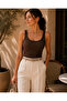 Women's Ribbed Thick Strap Crop Tank Top