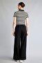 Women's Canvas Trousers H1995Ax/Bk81 Black - 4