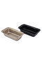 Non-stick bread molds, 2-piece set. Rectangular carbon steel bread molds, suitable for making bread, toast, cakes and baked goods. - 2