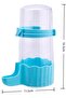 Small animal water bottle - Plastic cage feeder - Bird waterer - Suitable for hamsters, chicks, parrots, quails - Blue - 16.5 x 11.5 cm - 495 ml - 2