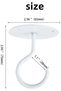 4-piece set white metal plant hangers and wall hooks for balcony flower baskets, lanterns, and bird feeders - 2
