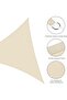 Triangular awning - 4.5x4.5x4.5 meters - Beige - 3