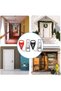 Portable door locks, travel locks, with a spare lock, suitable for travel, hotels, homes, schools, etc., 2-pack. - 4