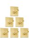 Drill-free towel holder - Adhesive hooks - 6 pieces - Gold - Stainless steel