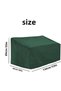 Green 210D Waterproof UV-Protective Outdoor Patio Chair Cover - 2