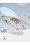 Large retro-style parasol, UPF50+ UV protection, waterproof and windproof, suitable for two people. - 6