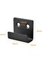 4 hooks hooks clips steel Stainless Wall Black Tile brackets 6-piece brackets mount Wall Picture frame Photo hooks Mirror screws Wall decoration - 5