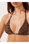 Lace-Up Triangle Bikini Top Wild Animalier - 6
