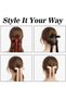 Magnetic Hair Clips, 3-pack, Soft 2-in-1 Design, Red, Black, Magnetic Bow Hair Clips, Bow Design, Seamless Bow Hair Clips, Champagne - 2