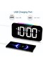 Smart LED Alarm Clock with Large Display, RGB Ambient Lighting and Emergency Power - 2