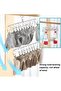 Pieces Double-Layer Metal Sock Hanger, Sock Drying Rack, Stainless Steel Hanging Drying Rack for Socks and Underwear (Stainless Steel Multi-Layer Sock Rack) - 5