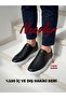 Inside and Outside Genuine Leather, Very Comfortable, Very Lightweight, Elastic, High-Sole Men's Sneaker(147-494)