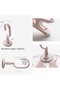 Clothes rack - Foldable clothes rack - Plastic hanging clothes rack - 20 clothes clips - Light pink circles - 3