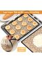 2-Pack 42x29 cm Non-Stick Silicone Baking, Kneading, Macaron & Oven Mats (Gray) - 2