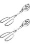 2-Pack Kitchen Cooking Tongs Buffets Party Catering Stainless Steel Salad Tongs Food Bread Cakes Baked Desserts 10 Inches