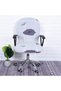 Elastic swivel chair cover with lotus leaf backrest, office chair swivel chair cover, computer chair cover, removable soft elastic chair cover