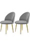 Extra soft semi-circular backrest chair cover, mid-range modern solid color high-back chair cover, suitable for hotel banquets (2-pack) - Dark gray