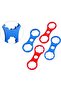 4 Pcs Bicycle Front Fork Repair Double Socket Wrench Disassembly Tool (Red/Blue) - 3