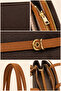 Women's Shoulder Bag with Scarf Detail, Medium Size, Multi-Compartment, Daily Stylish Handbag Elt0408 - 5