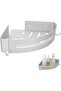 No - drill shower rack - Corner shampoo holder - Self - adhesive soap and shampoo holder - Wall - mounted bathroom storage basket accessory -...
