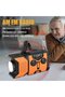 Severe weather alarm radio portable AM/FM shortwave 2000 mAh battery solar powered hand crank charger LED flashlight USB power bank SOS green - 2