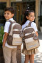 Brown Korean Style School Bag with Accessories Primary School - Middle School - 2