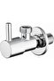 Wall-mounted angle valve/mixer faucet diverter, 1/2-inch wall connection with single handle