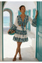 Bohemian Short Skirt & Bolero Authentic Silk Set Std 36-46 Elasticated - 2