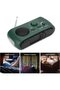 Wind-up Solar Radio - AM/FM Crank Hand Radio - Emergency Phone Charger - Compact - LED Flashlight - Suitable for Camping - Model 1393c64b - 2