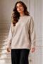 Knitwear Tunic R7183 Stone Color - 2