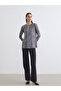 Crew Neck Patterned Blouse - 2