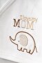 100% Cotton Elephant Patterned 5 Piece Newborn Hospital Discharge Bodysuit Set Ecru Bbtf.Ekr.20066.03 - 3