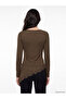 Esvab • Modern & Distinctive Asymmetrical Cut Blouse with Lace Detail - 3