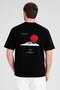 Men Crew Neck Short Sleeve Brand Logo T-Shirt, Black - 5