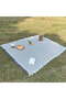 Picnic blanket, outdoor folding blanket, picnic mat, beach mat, For camping lawns, beaches, & grassy areas, 35 inches x 82 inches, off-white