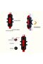 Two bicycle taillights, equipped with USB rechargeable batteries, easy to install (red). - 3